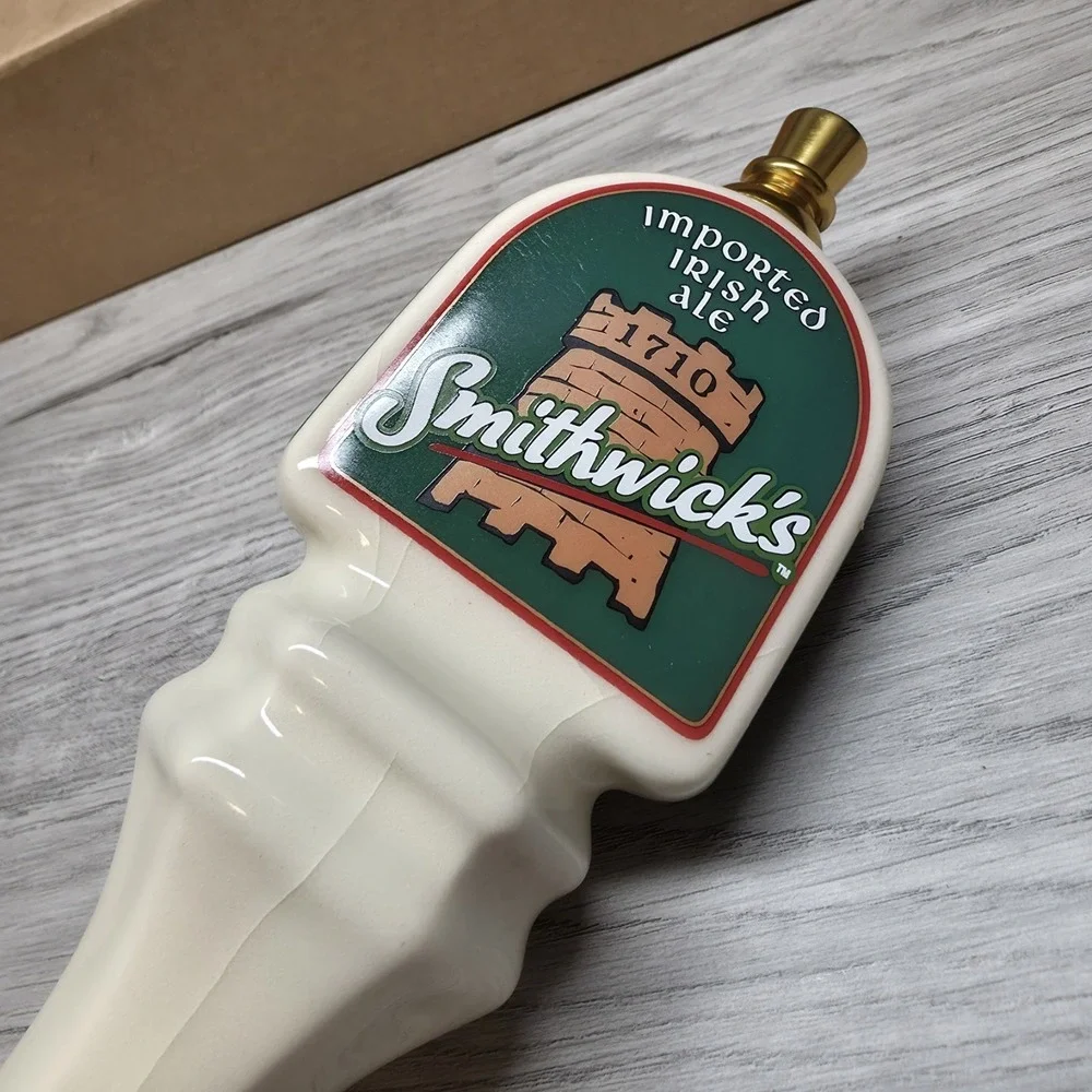 SMITHWICK'S IMPORTED IRISH ALE  Ceramic Beer Tap Handle - Handmade - New In Box